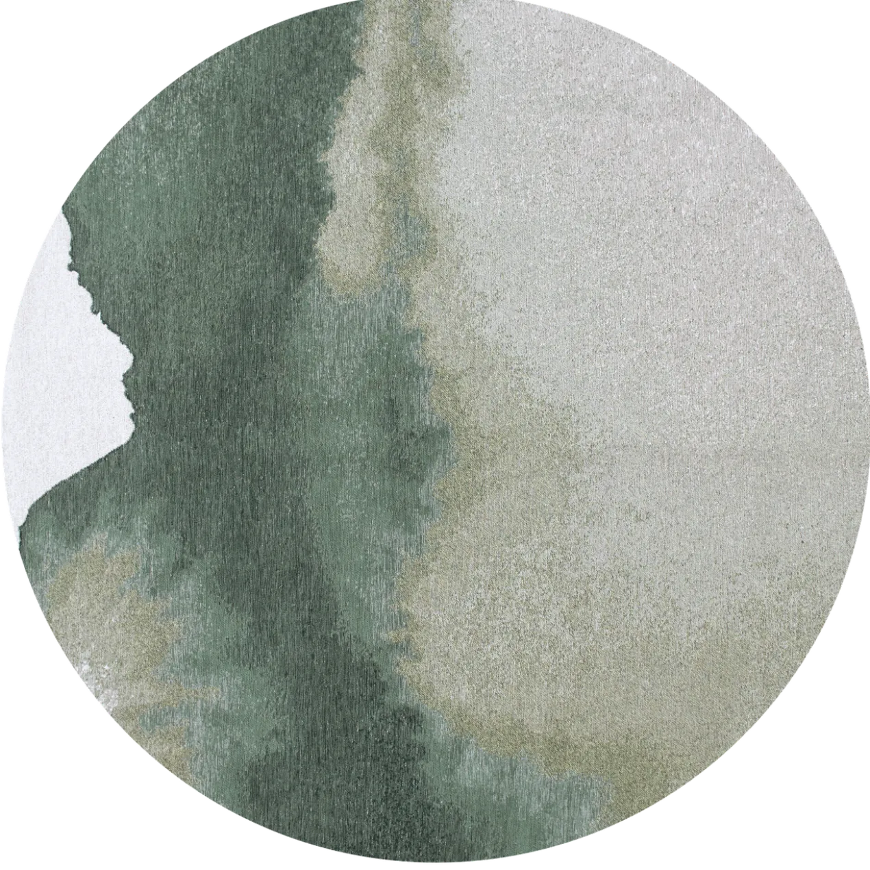 Ecorugs vloerkleed Lagoon groen ∅ 140 cm