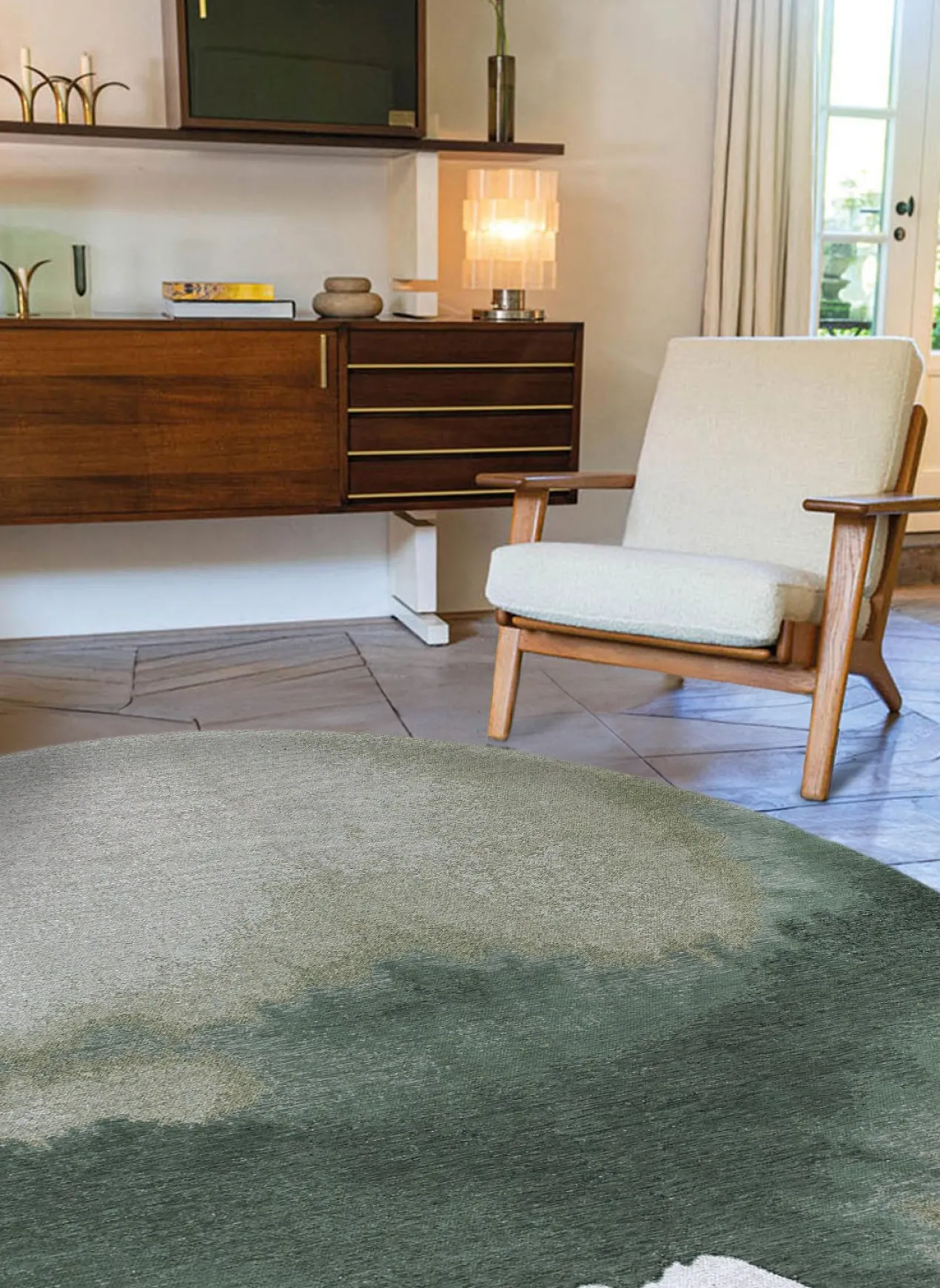 Ecorugs vloerkleed Lagoon groen 200x280 cm