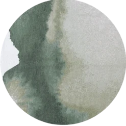Ecorugs vloerkleed Lagoon groen ∅ 240 cm