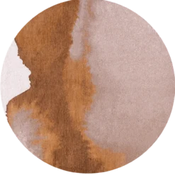 Ecorugs vloerkleed Lagoon oranje ∅ 140 cm