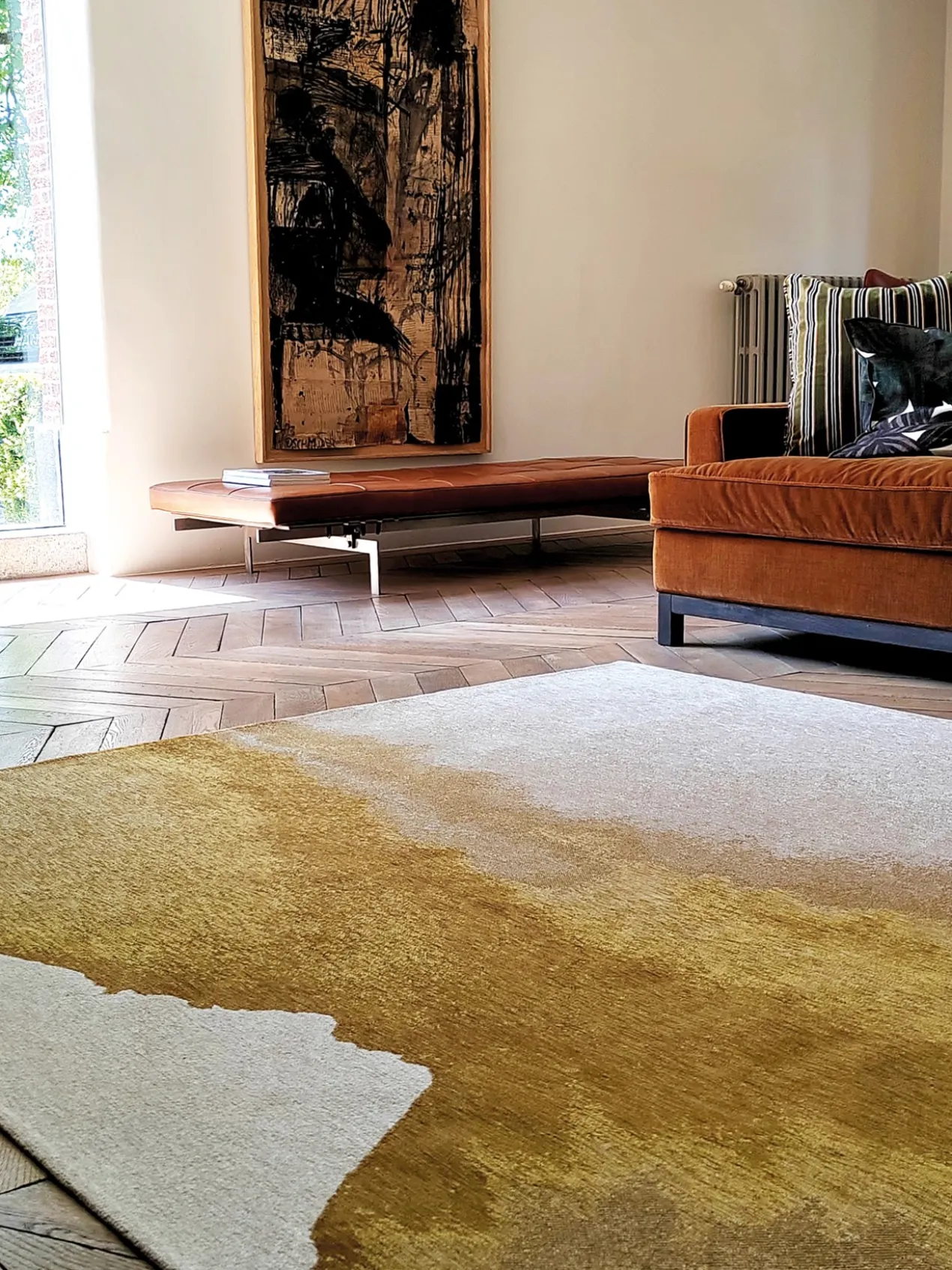 Ecorugs vloerkleed Lagoon yellow 170x240 cm
