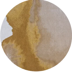 Ecorugs vloerkleed Lagoon yellow ∅ 240 cm