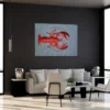 Ecorugs vloerkleed Lobster multicolor grijs ∅ 240 cm
