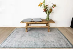 Ecorugs vloerkleed Medallion grijs 80x150 cm