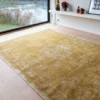 Ecorugs vloerkleed Medallion geel 80x150 cm