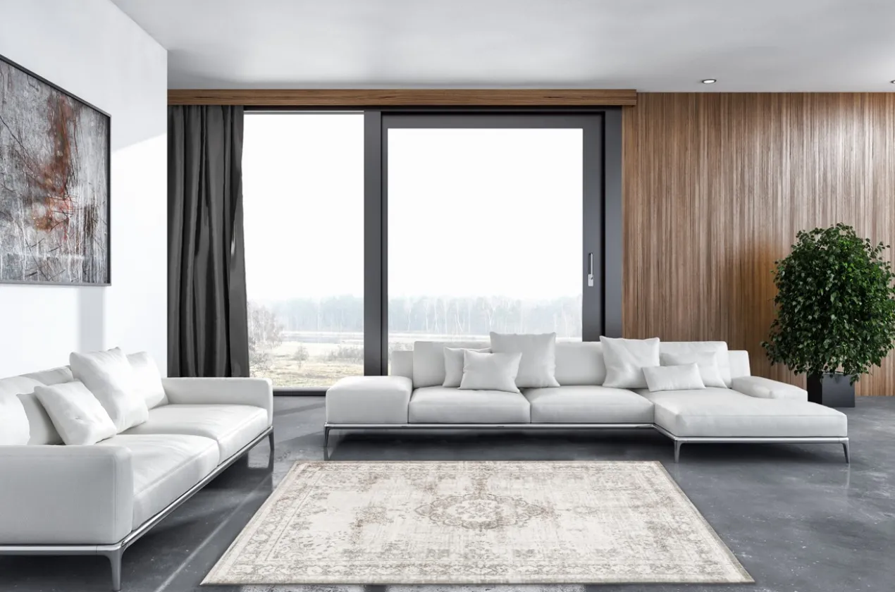 Ecorugs vloerkleed Medallion beige 280x390 cm
