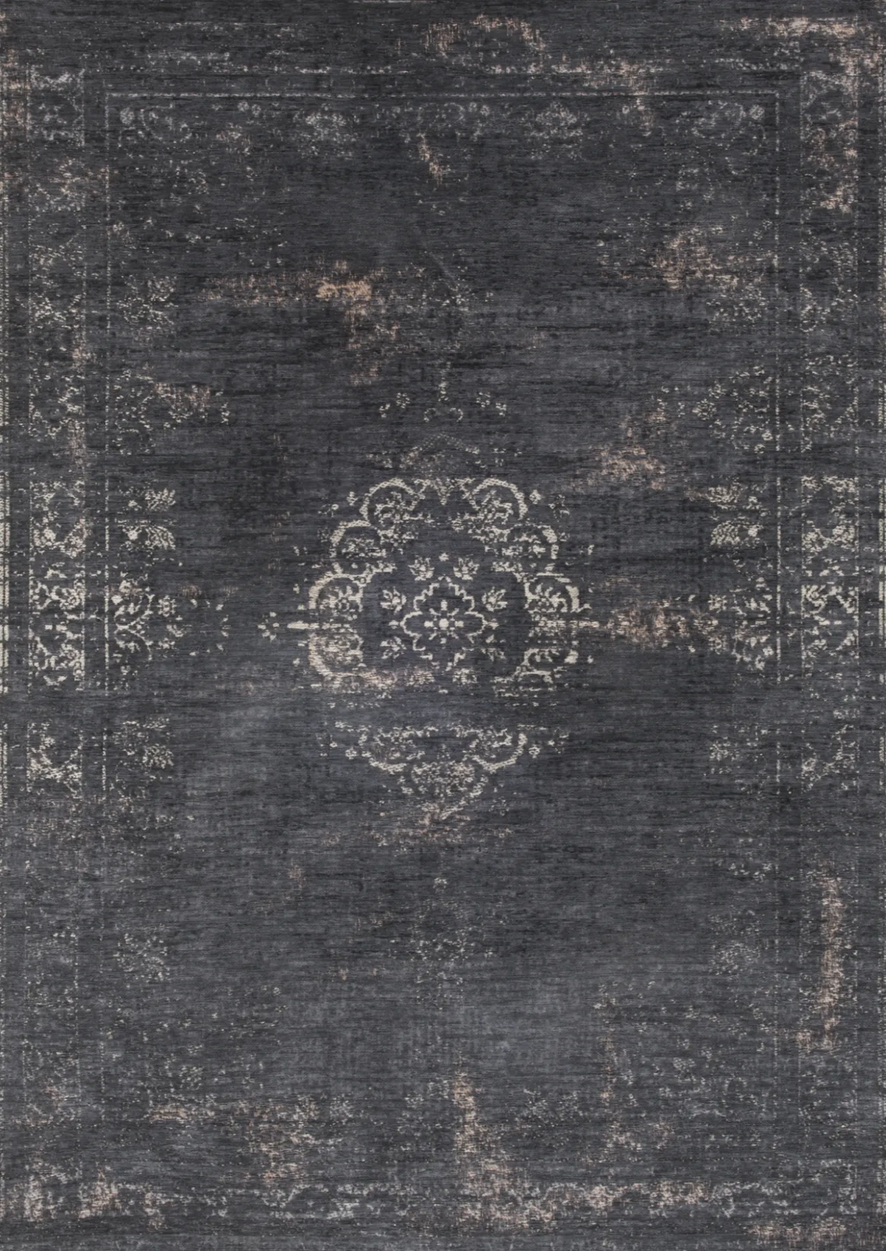 Ecorugs vloerkleed Medallion zwart 170x240 cm