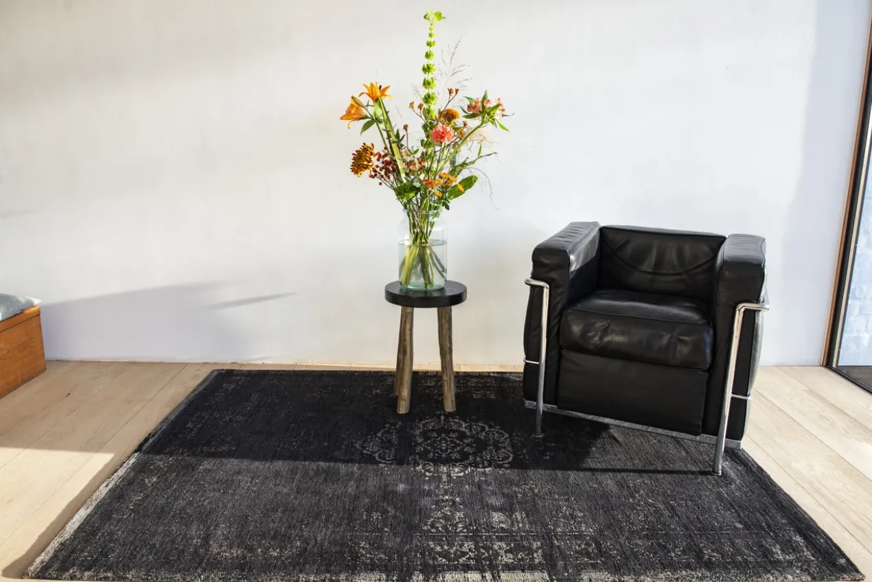Ecorugs vloerkleed Medallion zwart 240x340 cm