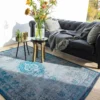Ecorugs vloerkleed Medallion turquoise 140x200 cm