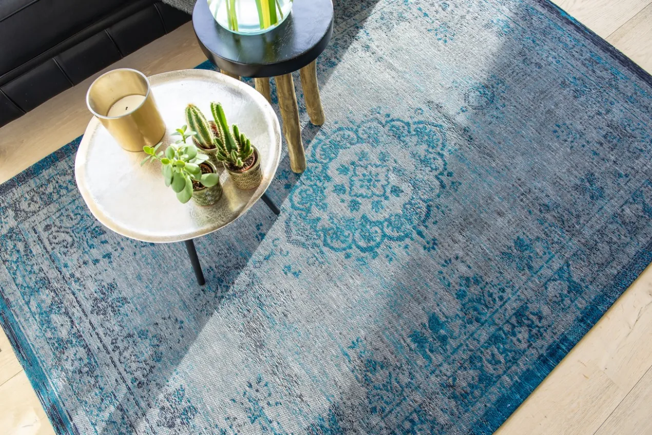 Ecorugs vloerkleed Medallion turquoise 170x240 cm