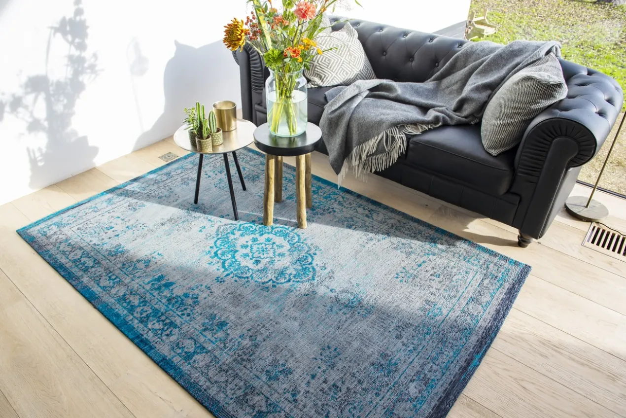 Ecorugs vloerkleed Medallion turquoise 170x240 cm