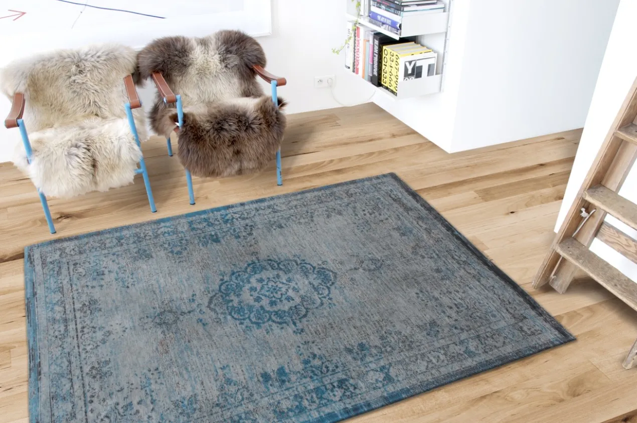 Ecorugs vloerkleed Medallion turquoise 200x280 cm