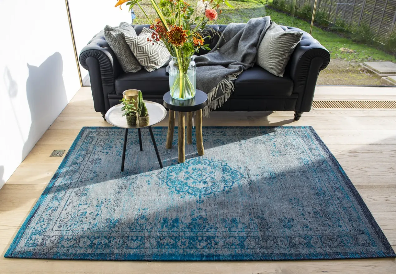 Ecorugs vloerkleed Medallion turquoise 200x280 cm