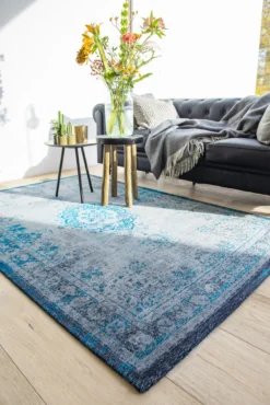 Ecorugs vloerkleed Medallion turquoise 200x280 cm