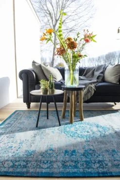 Ecorugs vloerkleed Medallion turquoise 240x340 cm