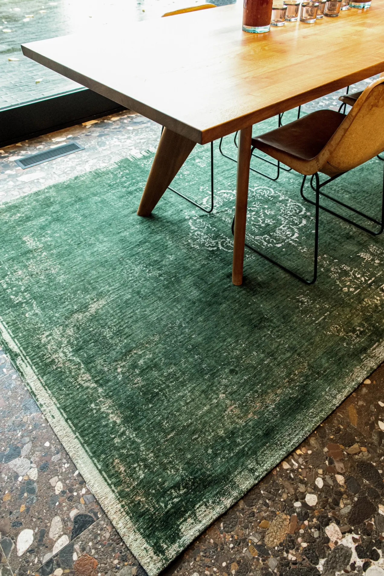 Ecorugs vloerkleed Medallion groen 200x280 cm