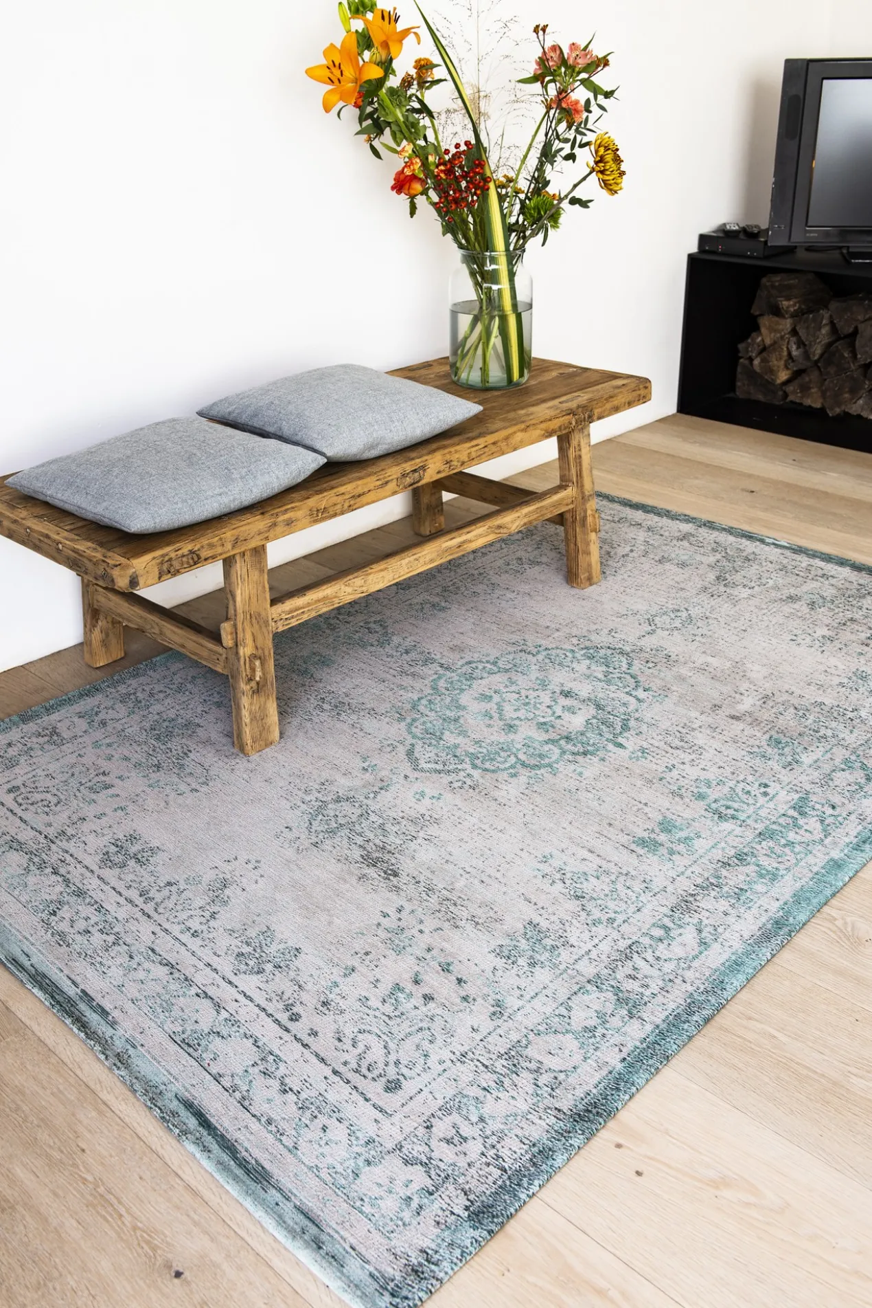Ecorugs vloerkleed Medallion grijs 170x240 cm