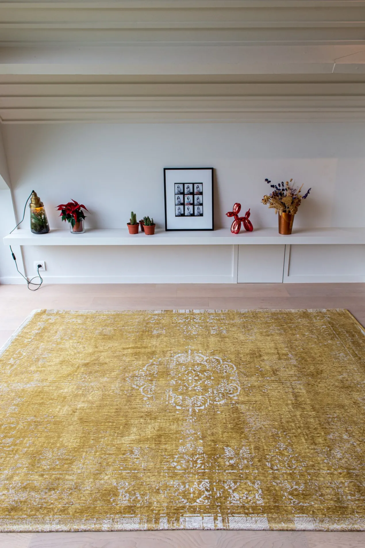 Ecorugs vloerkleed Medallion geel 200x280 cm