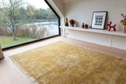 Ecorugs vloerkleed Medallion geel 280x390 cm