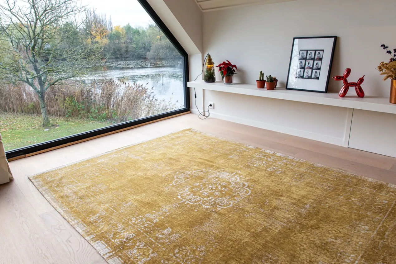 Ecorugs vloerkleed Medallion geel 280x390 cm