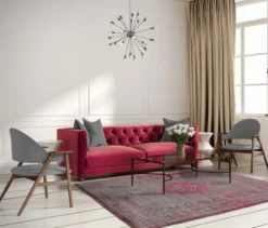 Ecorugs vloerkleed Medallion roze 200x280 cm