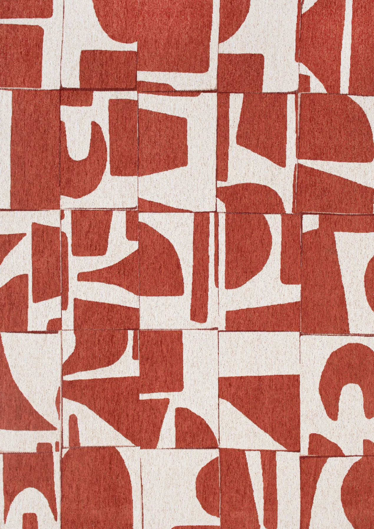 Ecorugs vloerkleed Papercut rood 80x150 cm