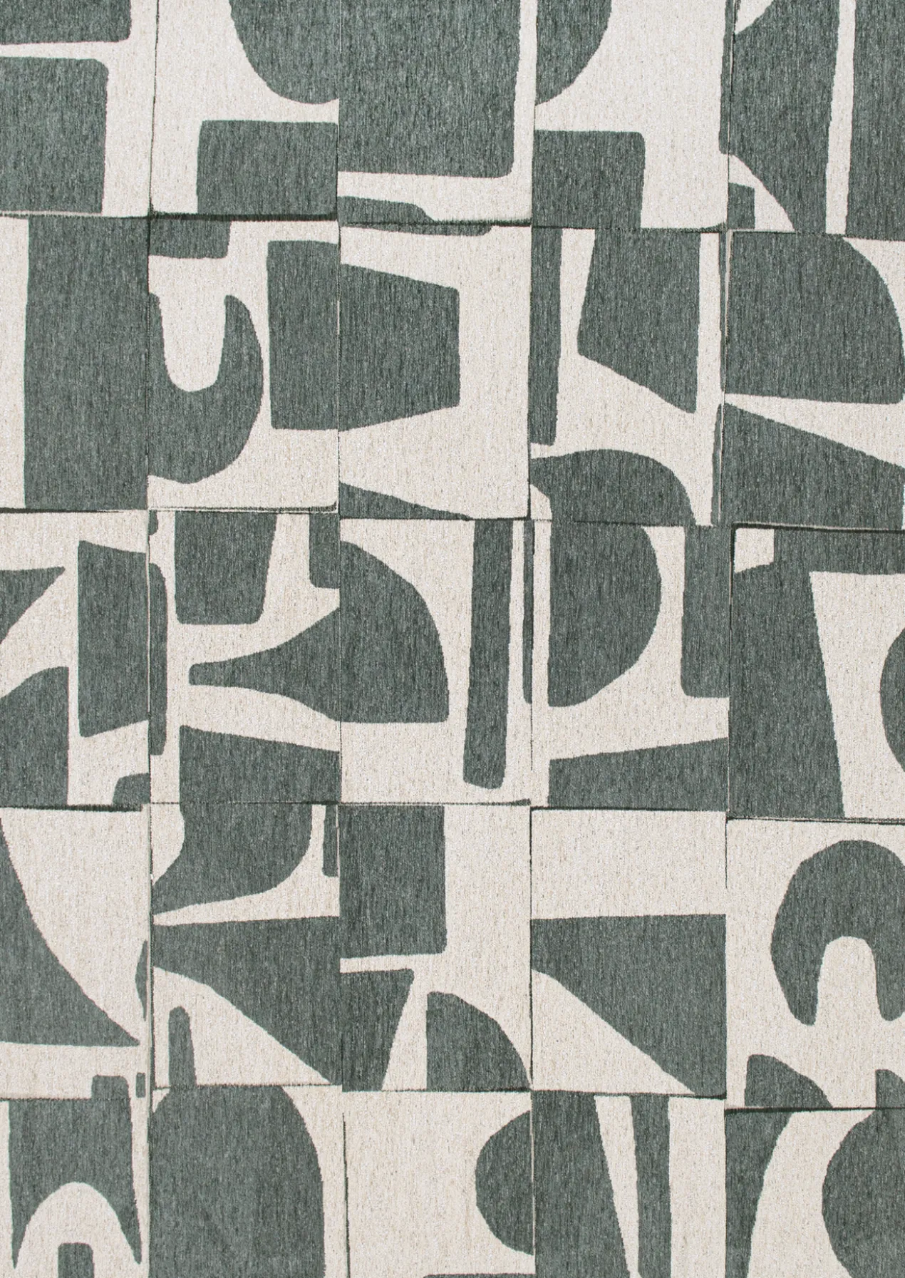 Ecorugs vloerkleed Papercut groen 80x150 cm