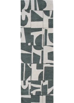 Ecorugs vloerkleed Papercut groen 80x250 cm