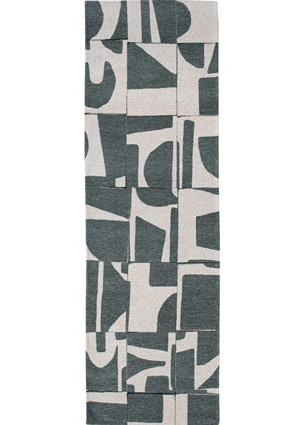 Ecorugs vloerkleed Papercut groen 80x250 cm