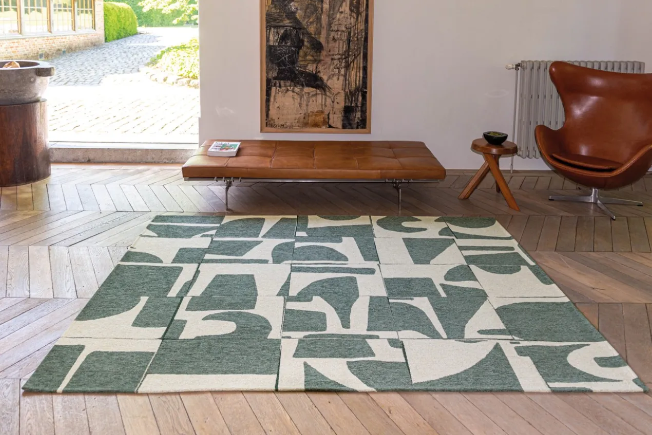 Ecorugs vloerkleed Papercut groen 200x280 cm