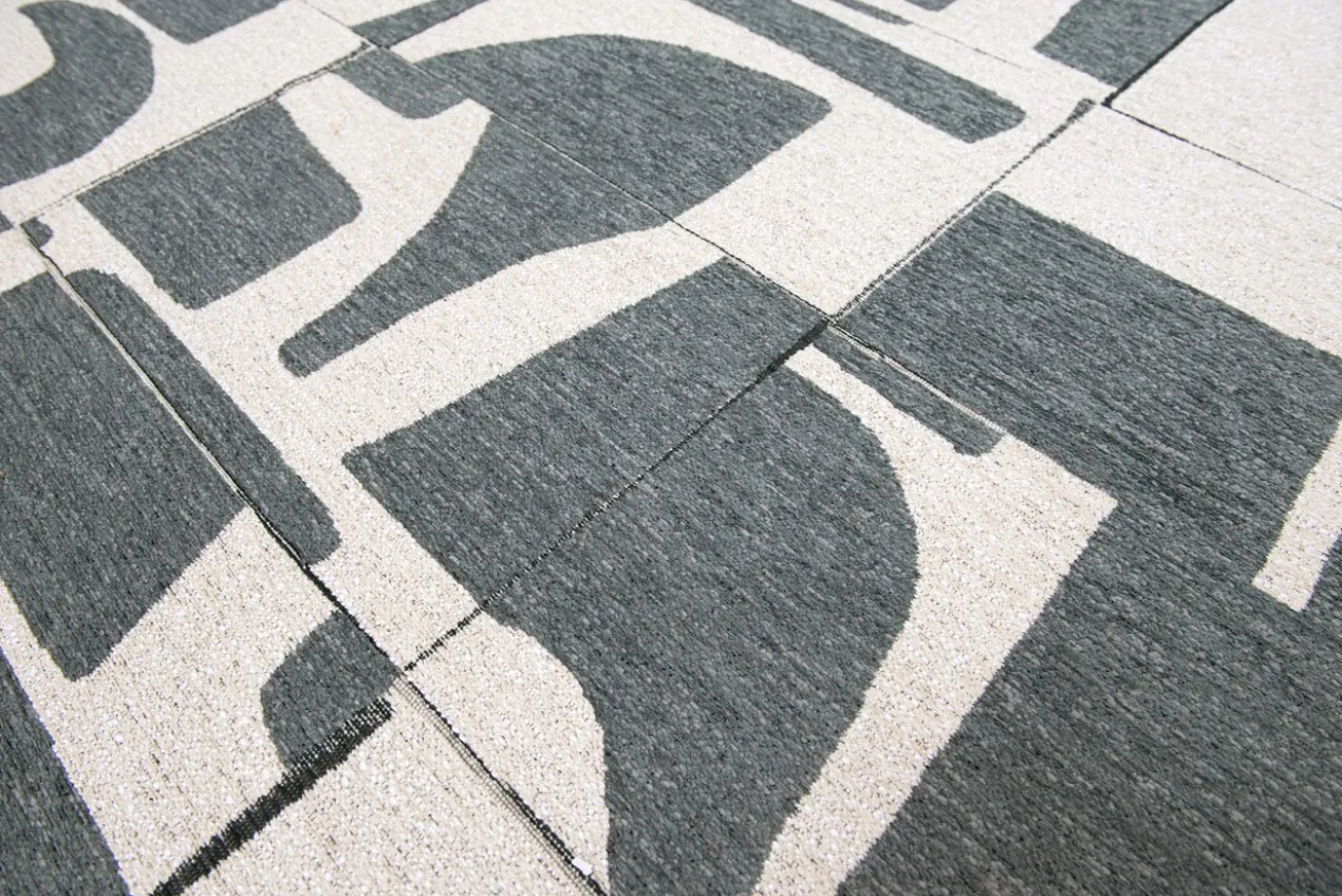 Ecorugs vloerkleed Papercut groen ∅ 240 cm