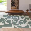 Ecorugs vloerkleed Papercut groen 280x390 cm