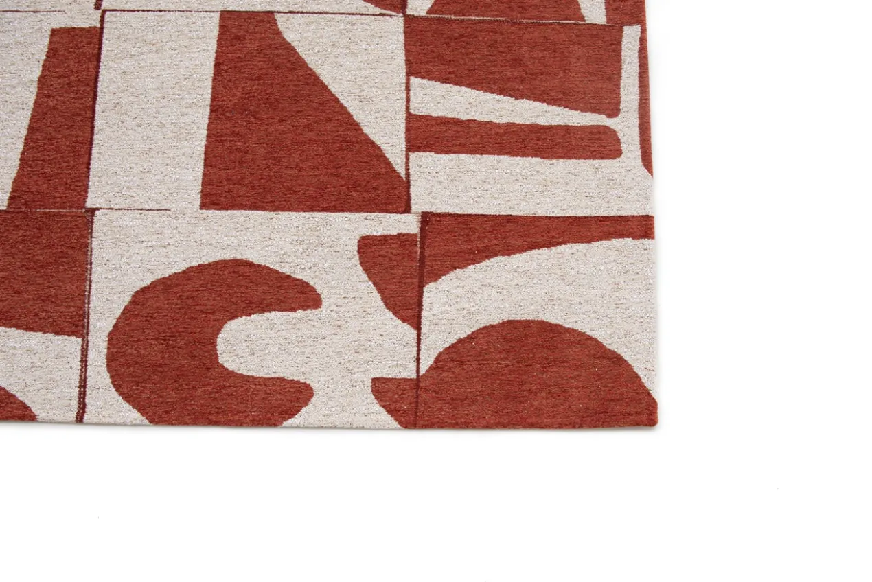 Ecorugs vloerkleed Papercut rood 140x200 cm