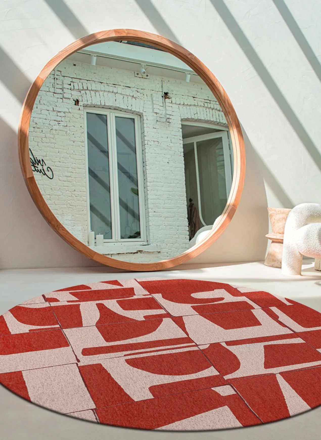 Ecorugs vloerkleed Papercut rood 170x240 cm