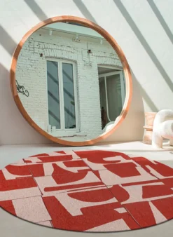 Ecorugs vloerkleed Papercut rood 200x280 cm