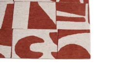 Ecorugs vloerkleed Papercut rood ∅ 240 cm