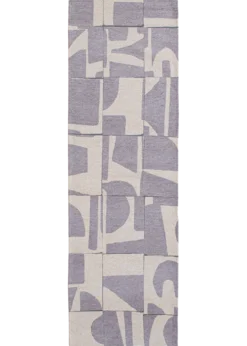 Ecorugs vloerkleed Papercut grijs 80x250 cm