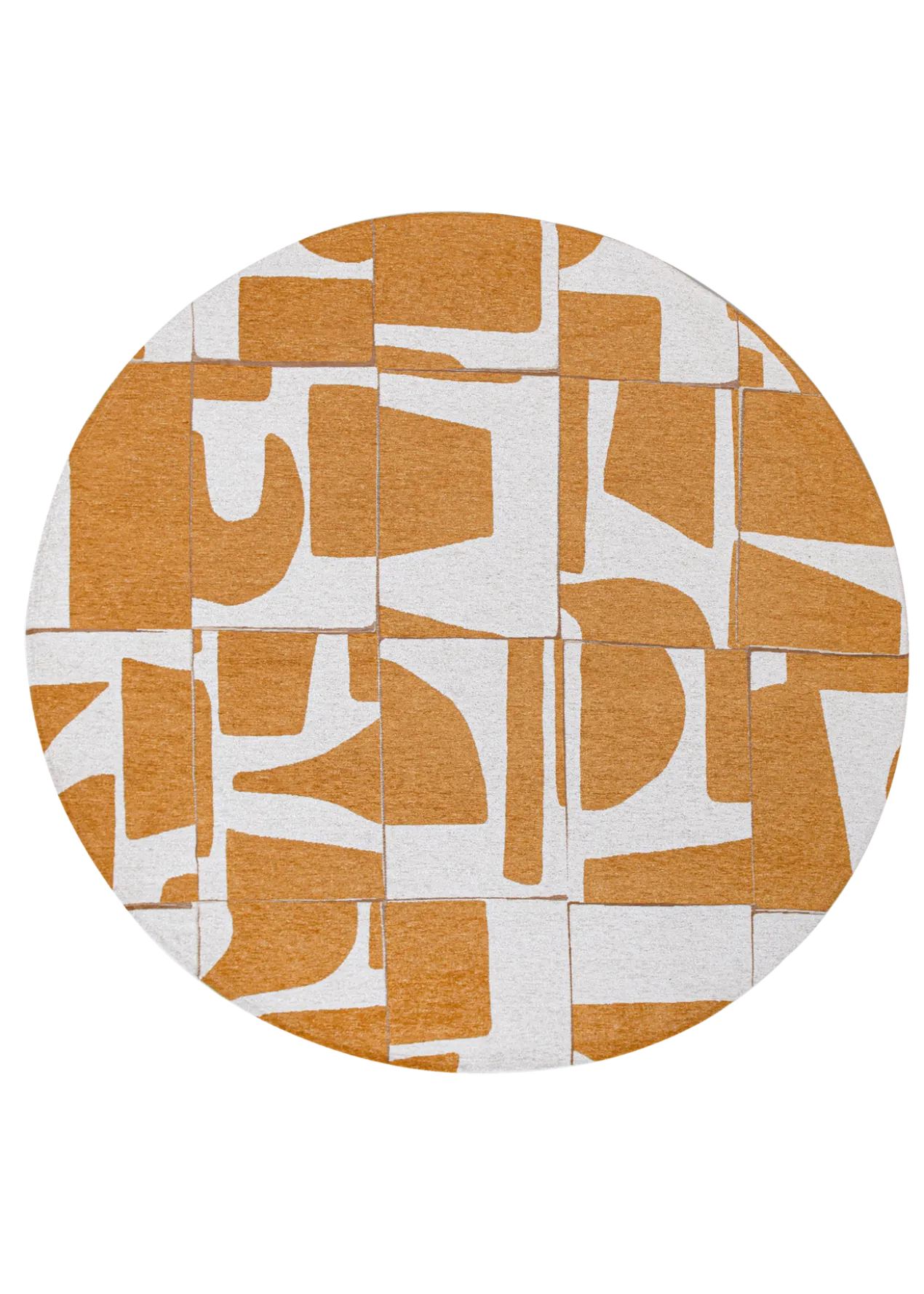 Ecorugs vloerkleed Papercut geel ∅ 240 cm