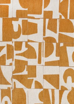 Ecorugs vloerkleed Papercut geel 240x340 cm