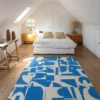 Ecorugs vloerkleed Papercut blauw 80x250 cm