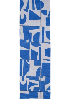 Ecorugs vloerkleed Papercut blauw 80x250 cm