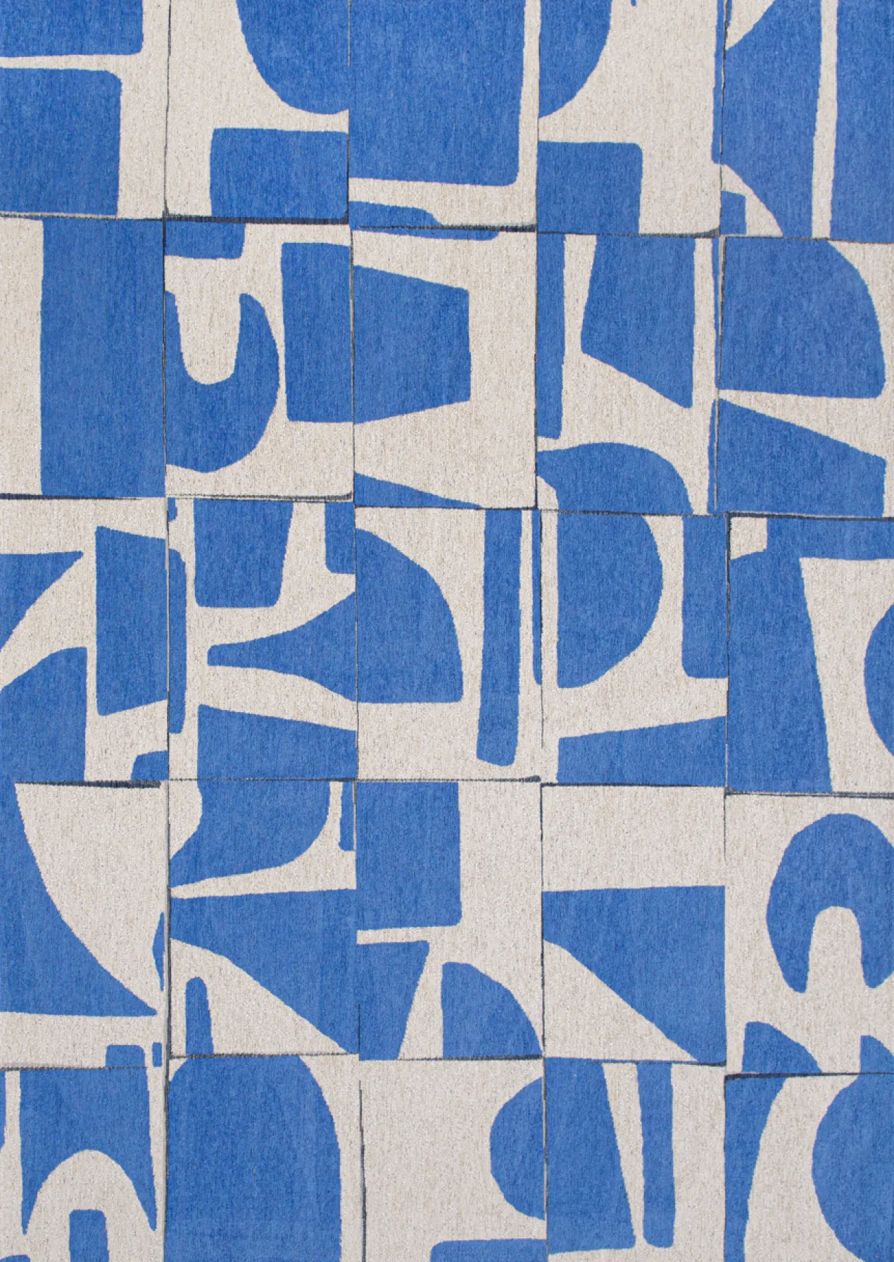 Ecorugs vloerkleed Papercut blauw 200x280 cm