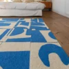 Ecorugs vloerkleed Papercut blauw 240x340 cm