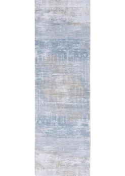 Ecorugs vloerkleed Streaks blauw 80x250 cm