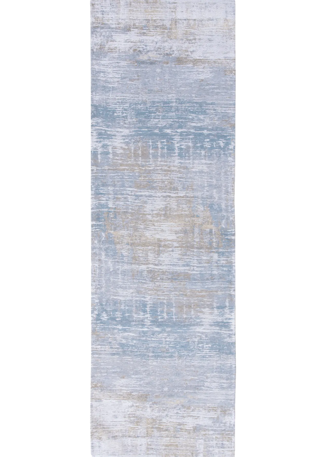 Ecorugs vloerkleed Streaks blauw 80x250 cm