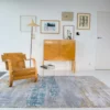 Ecorugs vloerkleed Streaks blauw 240x340 cm