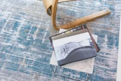 Ecorugs vloerkleed Streaks blauw 240x340 cm