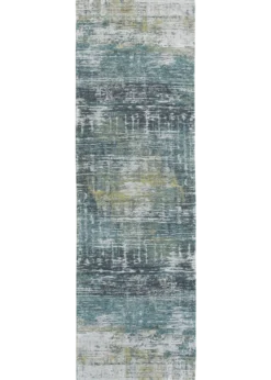 Ecorugs vloerkleed Streaks blauw 80x250 cm