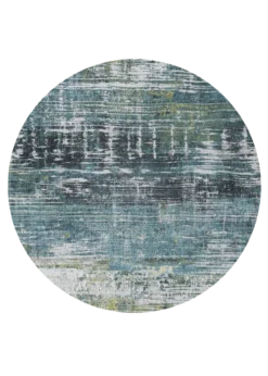 Ecorugs vloerkleed Streaks blauw ∅ 140 cm