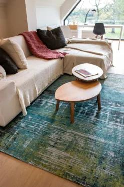 Ecorugs vloerkleed Streaks blauw 170x240 cm